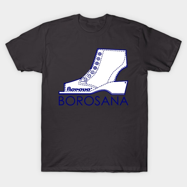 Borosana Borovo - white nostalgic ortopedic shoe from Yugoslavia T-Shirt by SofiaYoushi